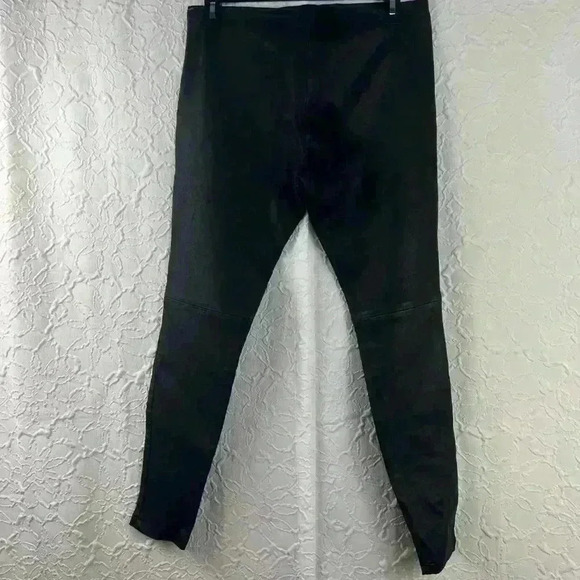 Simonetta Ravizza Black Stretch Leather Skinny Pants - Picture 2 of 8